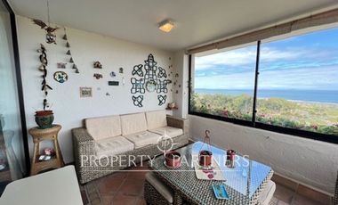 Departamento con gran vista al mar