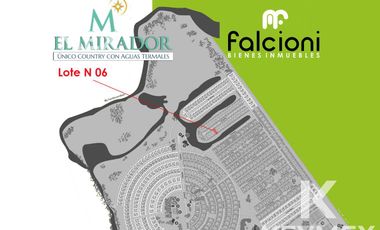 VENTA TERRENO/LOTE  El MIRADOR SPA TERMAL