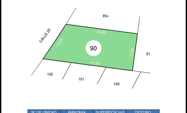 Terreno en venta, Cinco Lagos, Ibarlucea.