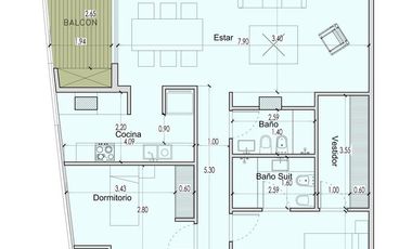 Departamento en  TORRE PLATINUM