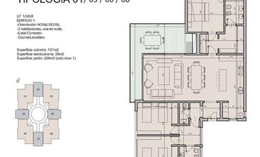Venta Departamento 3 ambientes en Lomas de San Isidro