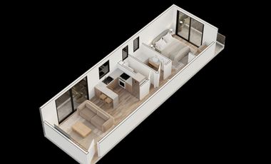 Departamento 3 ambientes a estrenar. Vicente López .