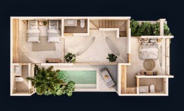 Townhouse /VENTA  a 100 mt del mar, en San Benito, Dzemul. Mèrida.