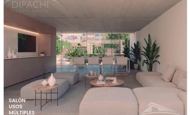 MONOAMBIENTE CON BALCÓN EN POZO