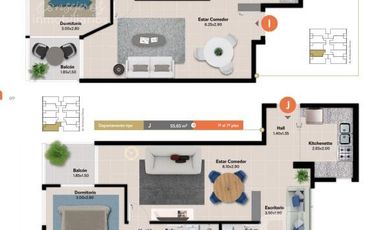 Departamento de 1.5 dormitorios a la venta en Nueva Cordoba