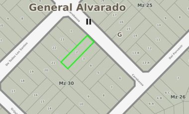 Lote / Terreno calle Carabassa entre Todos los Santos y Del Porvenir - Miramar