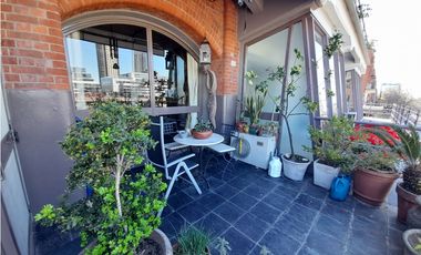LOFT CON BALCON TERRAZA VISTA AL DIQUE - PUERTO MADERO