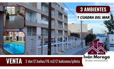 DEPARTAMENTO 3 AMBIENTES - 1 cuadra del mar- PUERTO MADRYN