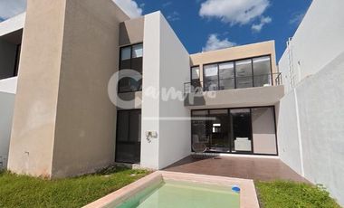 Casa de 2 piso, 4 recamaras en privada en Cholul Yucatan  Preventa marzo 2026