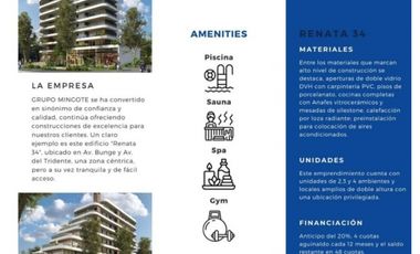 Departamento en Pozo 3 amb/ con cochera. FINANCIACION