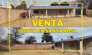 VENTA: Casa Quinta 2 Dormitorios en Santa Rosa