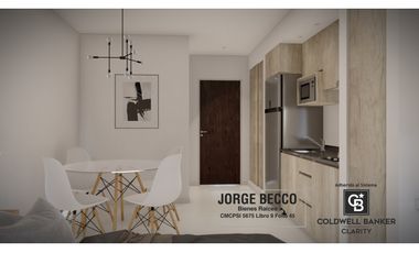 Monoambiente a estrenar con balcón en Parque chas - 38mt2 - Amenities