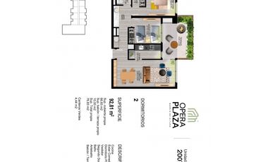 VENDO DEPARTAMENTO 2 DORMITORIOS - NUEVA CORDOBA - OPERA PLAZA