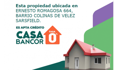 VENDO CASA 3 DORMITORIOS EN BARRIO COLINAS DE VELEZ SARSFIELD