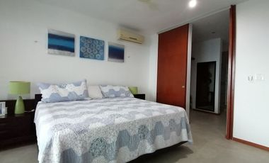 DEPARTAMENTO EN VENTA PLAYA MERIDA, 3 RECÁMARAS. TOTALMENTE AMUEBLADO