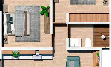 DEPARTAMENTO EN VENTA MERIDA 2 RECÁMARAS ZONA NORTE