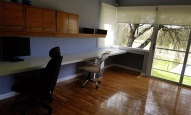 Casa AMOBLADA fondo Golf, 4 dorm. pileta y gran patio Lomas de La Carolina