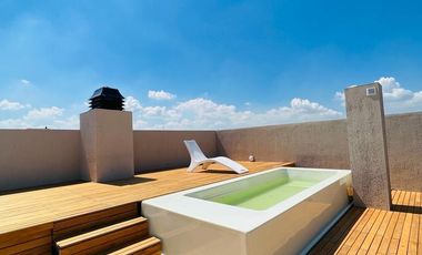 Departamento en Alquiler de 2 Dormitorios, Balcon con Asador, Pileta en Terraza