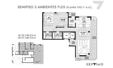 VENTA Departamento en pozo penthouse con 3 cocheras Quilmes Centro