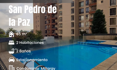 SE VENDE DEPARTAMENTO EN CONDOMINIO MILLARAY 2D 2B 1E 1BG