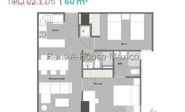Departamento en Venta en Carretera Mexico Toluca, El Yaqui GIS  26-1960