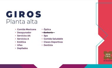 Local Comercial en Renta – Planta Alta en Xentric Mirador | Totalmente Adecuado