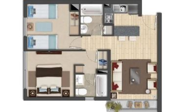 Departamento en Venta en Entre Curicóy Santa Victoria.