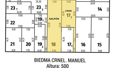 Venta Galpón   vivienda zona sur excelente ubicación !