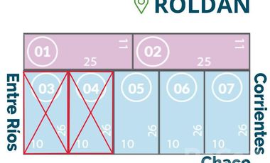 Veta Terreno en  centro ROLDAN