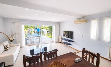 Dto alquiler 3 amb con muebles Marina del sol, con cochera, parrilla, vista al rio!