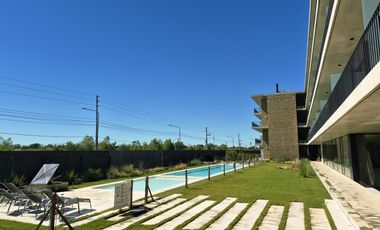Departamento en Terrazas de Santa María, 2 ambientes con balcón y cochera