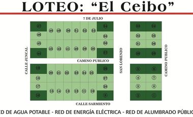 Venta lote de terreno esquina en barrio abierto El Ceibo. Alvarez