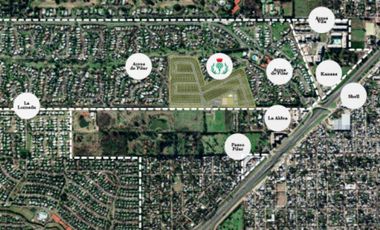 Terreno central, barrio con amenities, pegado a Ayres de Pilar, ya con posesión.