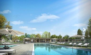 Terreno central, barrio con amenities, pegado a Ayres de Pilar, ya con posesión.