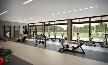 Terreno central, barrio con amenities, pegado a Ayres de Pilar, ya con posesión.