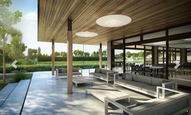 Terreno central, barrio con amenities, pegado a Ayres de Pilar, ya con posesión.