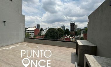 Loft Amueblado con Balcón en Renta en Av. Revolución