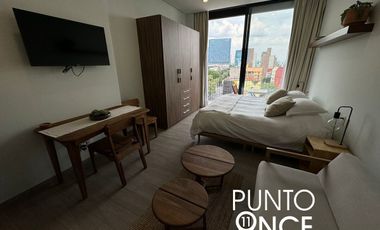 Loft Amueblado con Balcón en Renta en Av. Revolución