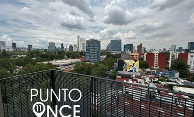 Loft Amueblado con Balcón en Renta en Av. Revolución