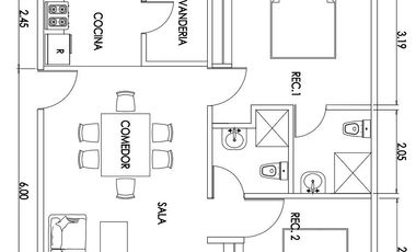 Renta departamento amueblado