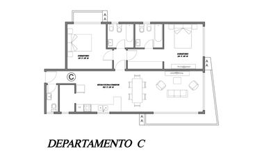 Departamento 3 ambientes a estrenar. Vicente López .