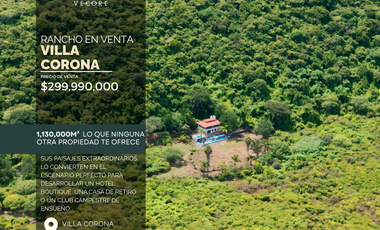 RANCHO EN VENTA EN VILLA CORONA, JALISCO
