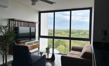 RENTA DE DEPARTAMENTO AMUEBLDO CON AMENIDADES,CONKAL,YUCATAN