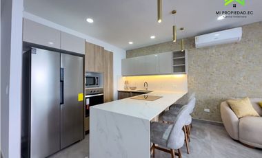 DEPARTAMENTO AMOBLADO 2 DORM VISTA Y ACCESO AL MAR, MARINA BLUE MANTA