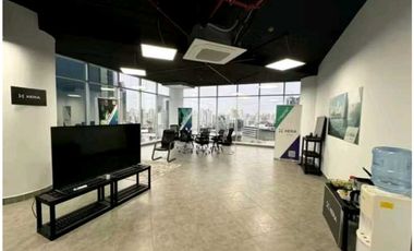 OFICINA EN CALLE 50 PH F&F .TOWERS AMOBLADA 145M2 A ESTRENAR