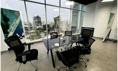 OFICINA EN CALLE 50 PH F&F .TOWERS AMOBLADA 145M2 A ESTRENAR