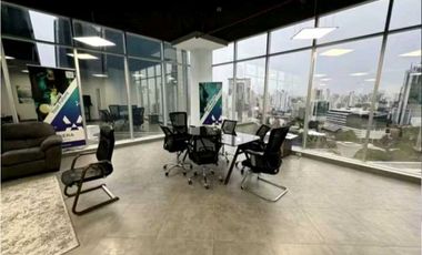 OFICINA EN CALLE 50 PH F&F .TOWERS AMOBLADA 145M2 A ESTRENAR