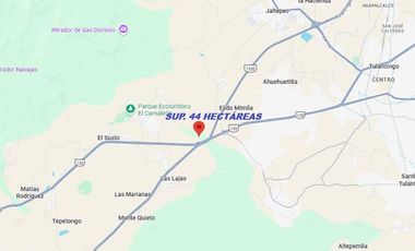 TERRENO  EN VENTA TULANCINGO HIDALGO   SUP. 44 HECTAREAS ( Escriturado )