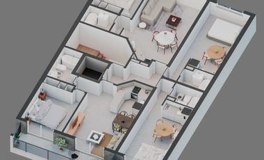 Dúplex en venta de 1 dormitorio c/ cochera en República de la Sexta