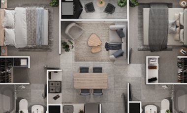 DEPTOS NUEVOS 2D2B MARIPOSA, QUINTA NORMAL